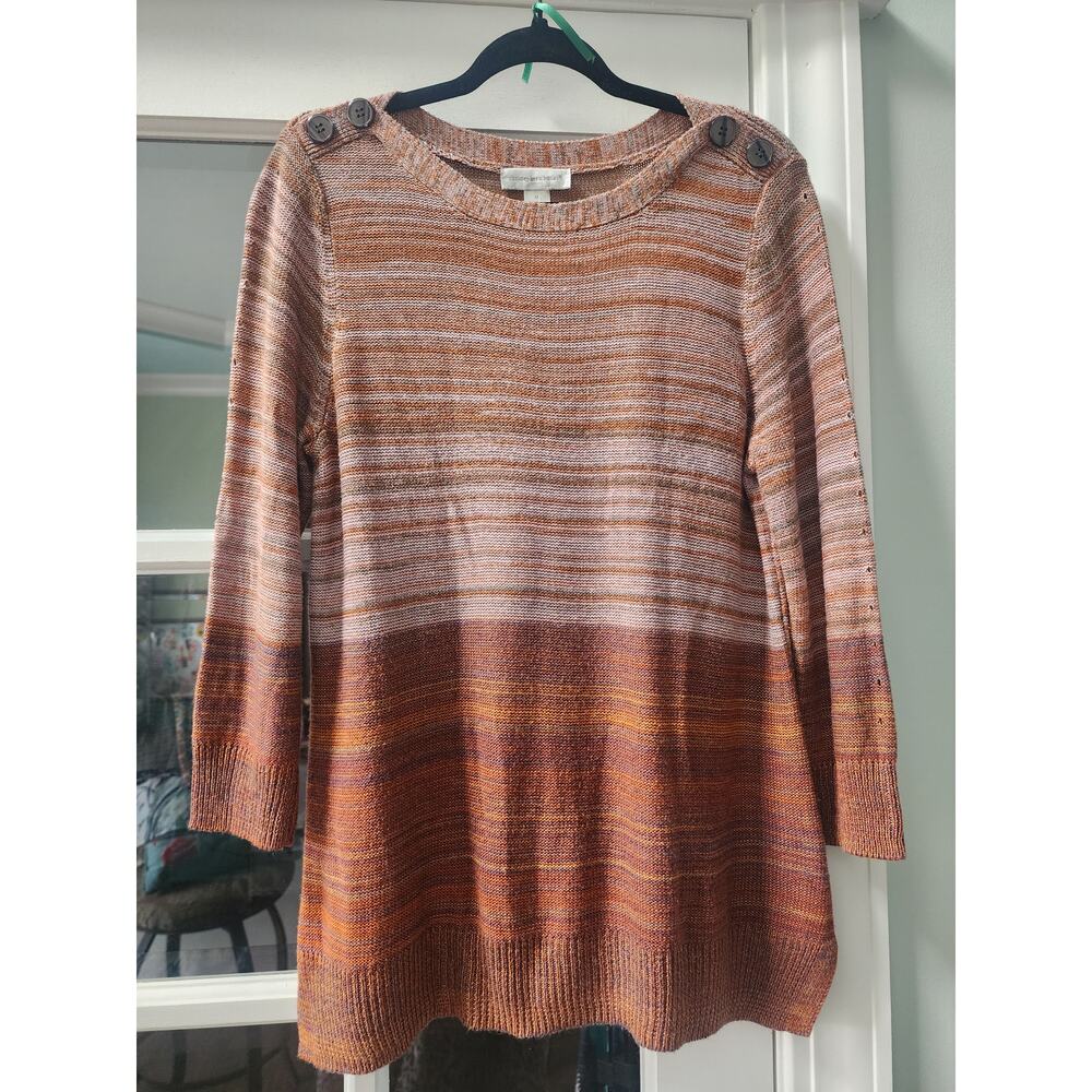 Christopher Banks Lightweight, warm toned sweater Size medium